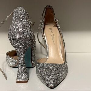Betsey Johnson ramsy heels | size 10 party wedding sparkles